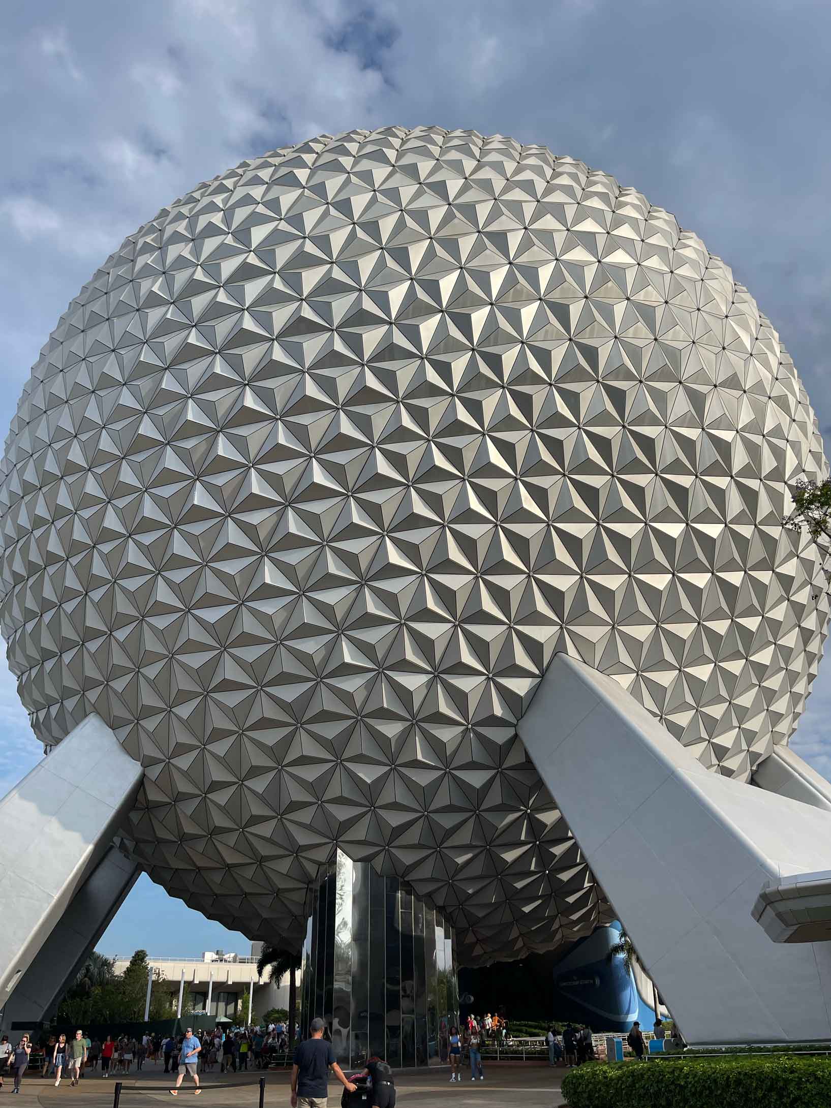 epcot ball during the day