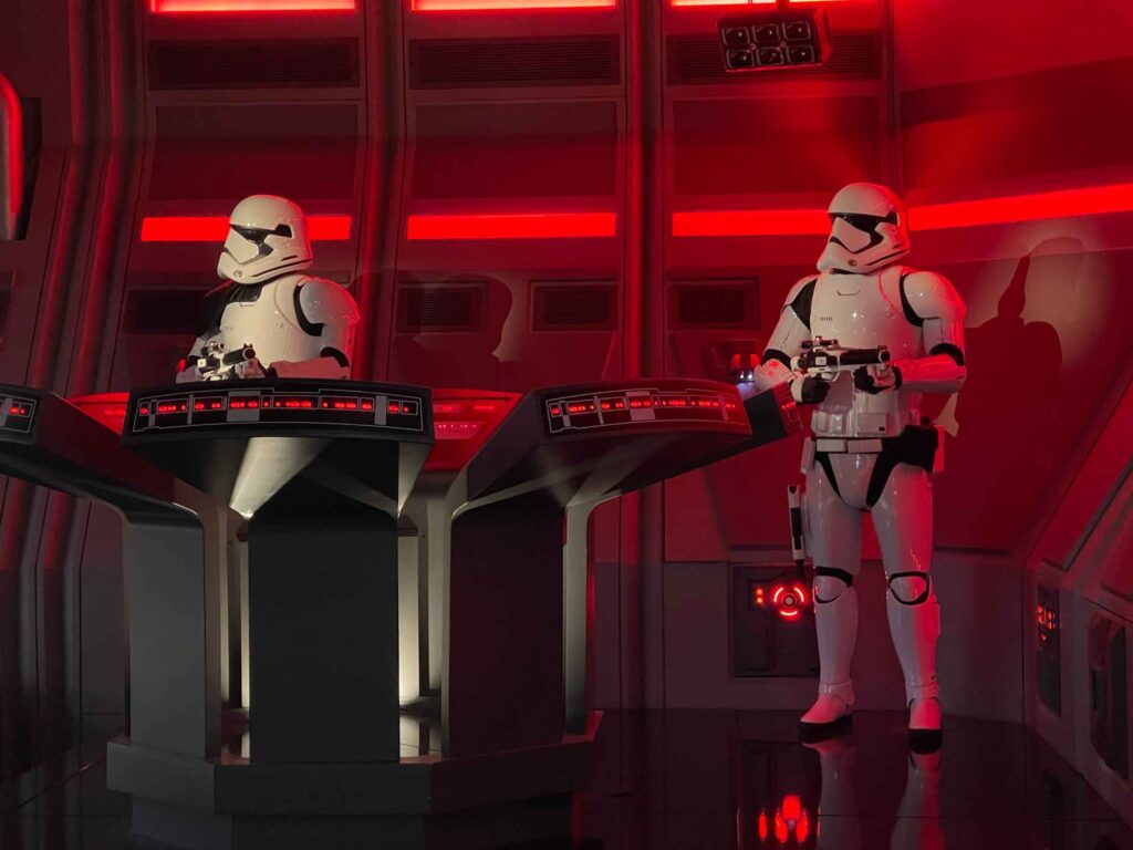 Star Wars Characters at Disney World Storm Troopers in Rise